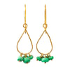 Kingman turquoise earrings 14kt gold-filled