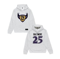 Image 1 of Retro Ravens hoodie 2025 (Ash)