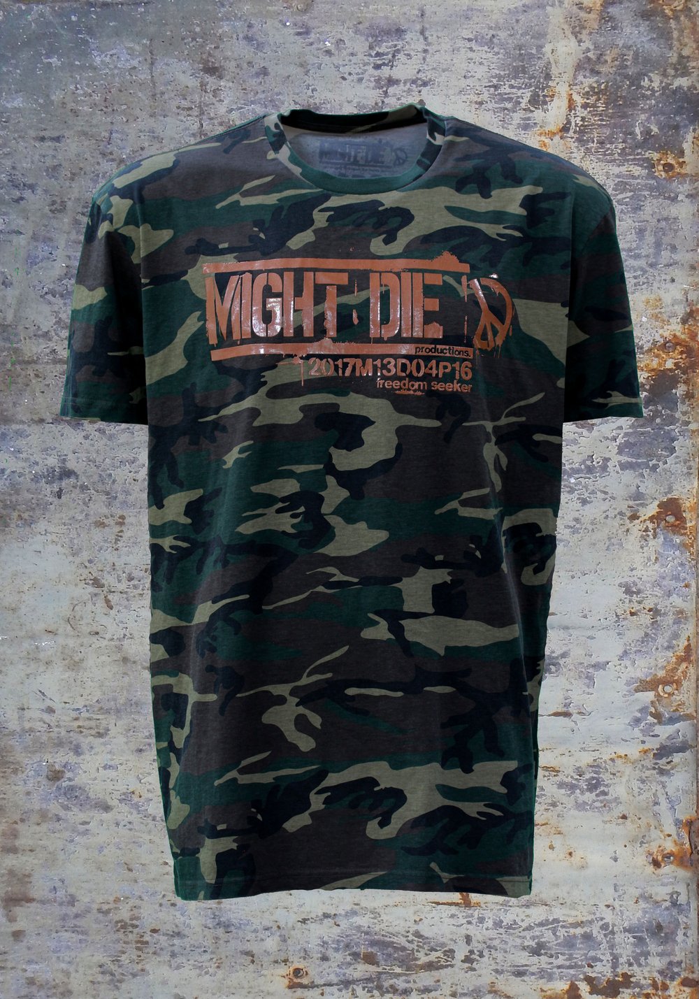 Might Die Army Camo Tee | Might Die Productions