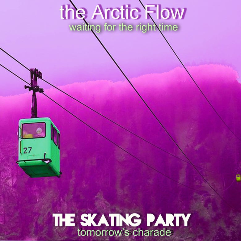Image of "THE ARCTIC FLOW/THE SKATING PARTY" SPLIT 7" LATHE CUT 