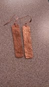 Image of Hammered copper earrings