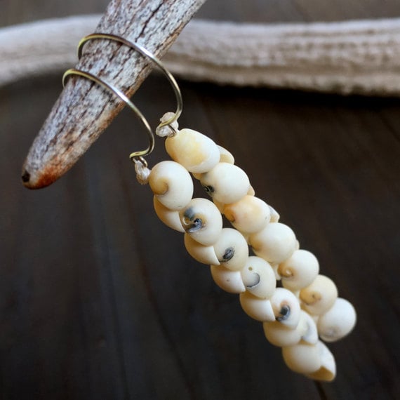 White Shell Heishi earrings – Assemblage Contemporary Craftsman Gallery