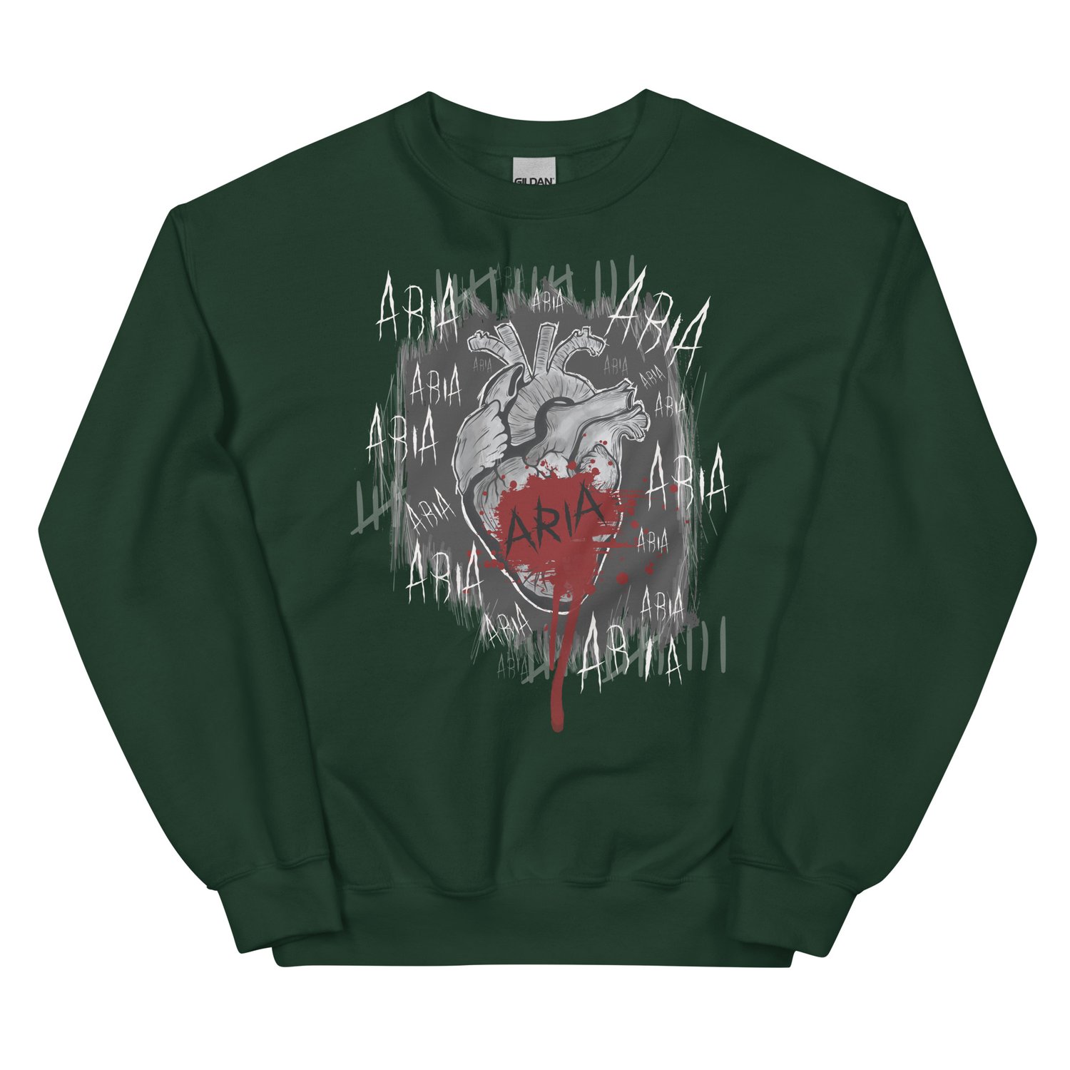 Image of Officially licensed Leigh Rivers psychotic obsession Aria heart Unisex Sweatshirt