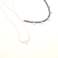 Image 5 of Lapis lazuli sterling silver spike necklace
