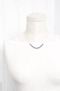 Image 3 of Lapis lazuli sterling silver spike necklace