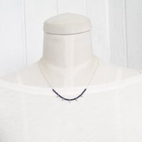 Image 4 of Lapis lazuli sterling silver spike necklace