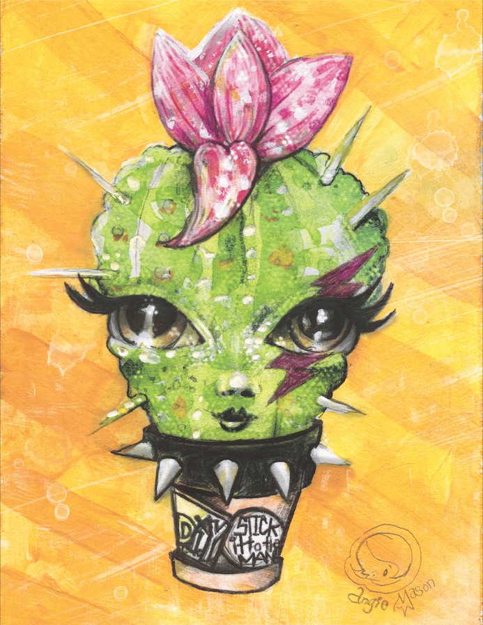 Image of Ms. Prickles (Stick it to the man)  8.5x11 Print