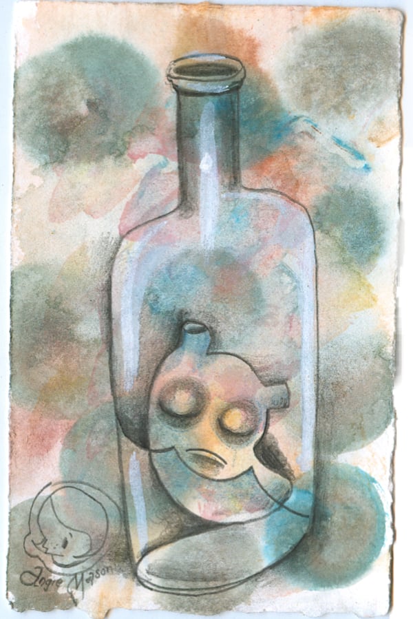 Image of Bottle Blueser - original drawing