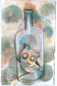 Image 1 of Bottle Blueser - original drawing