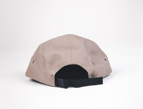 Image of FlyTimez 5 Panel Hat (Stone/Gold)