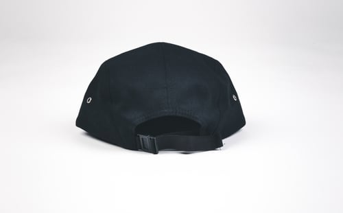 Image of FlyTimez 5 Panel Hat (Black/Gold)