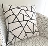 Geometry Black and White Cushion Cover