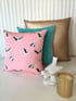 Flamingos In Flight Cushion Cover Image 2