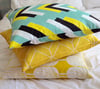 Aqua Arrows Cushion Cover