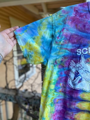 Image of LARGE  Scream Into The Void Tie Dye Shirt 1