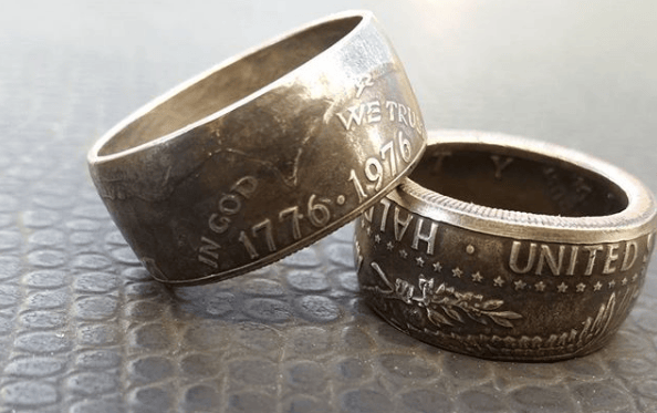 Image of Coin Rings Kennedy Half Dollars