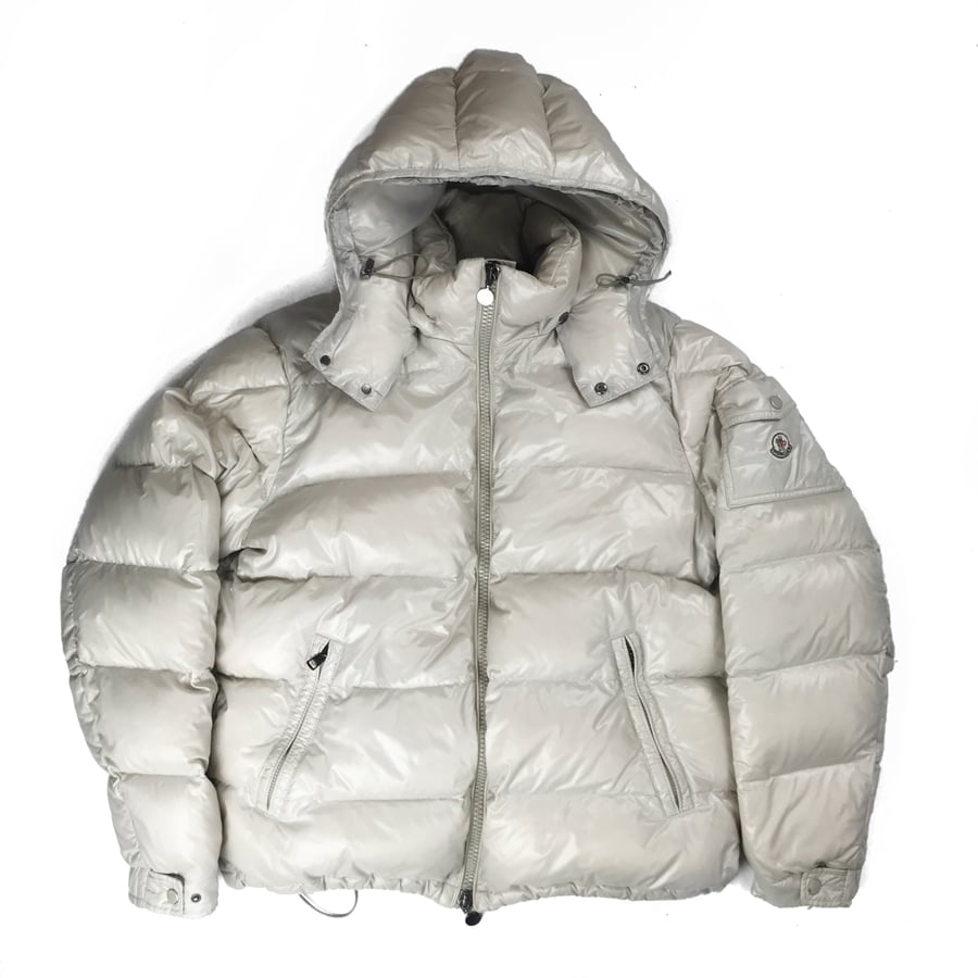 Image of Moncler Cream Maya Down Jacket