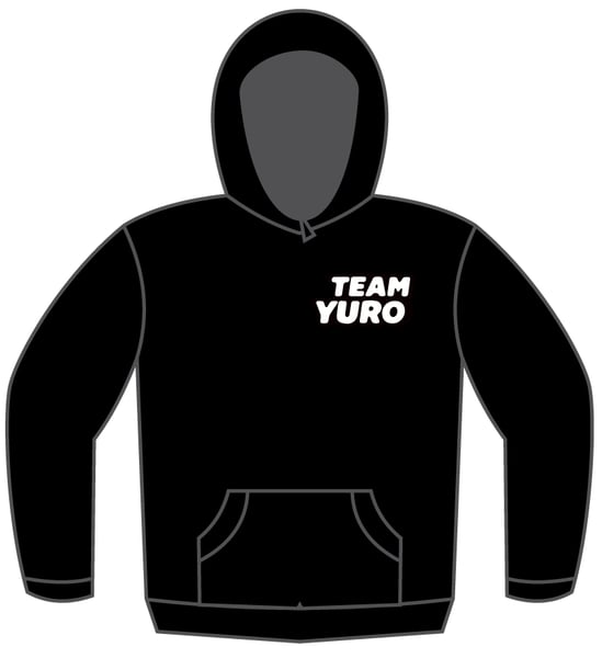 Image of TEAM YURO Hoodie - Black