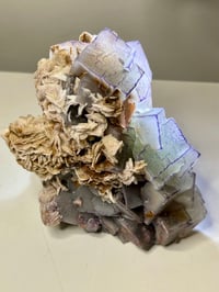 Image 1 of QR Code Fluorite & Barite Specimen #2586
