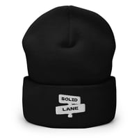 Image 2 of White Solid Lane Logo Beanie