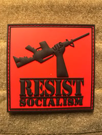 Resist Socialism 3D pvc patch