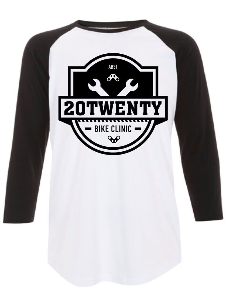 Image of 20TWenty Bike Clinic Baseball Shirt