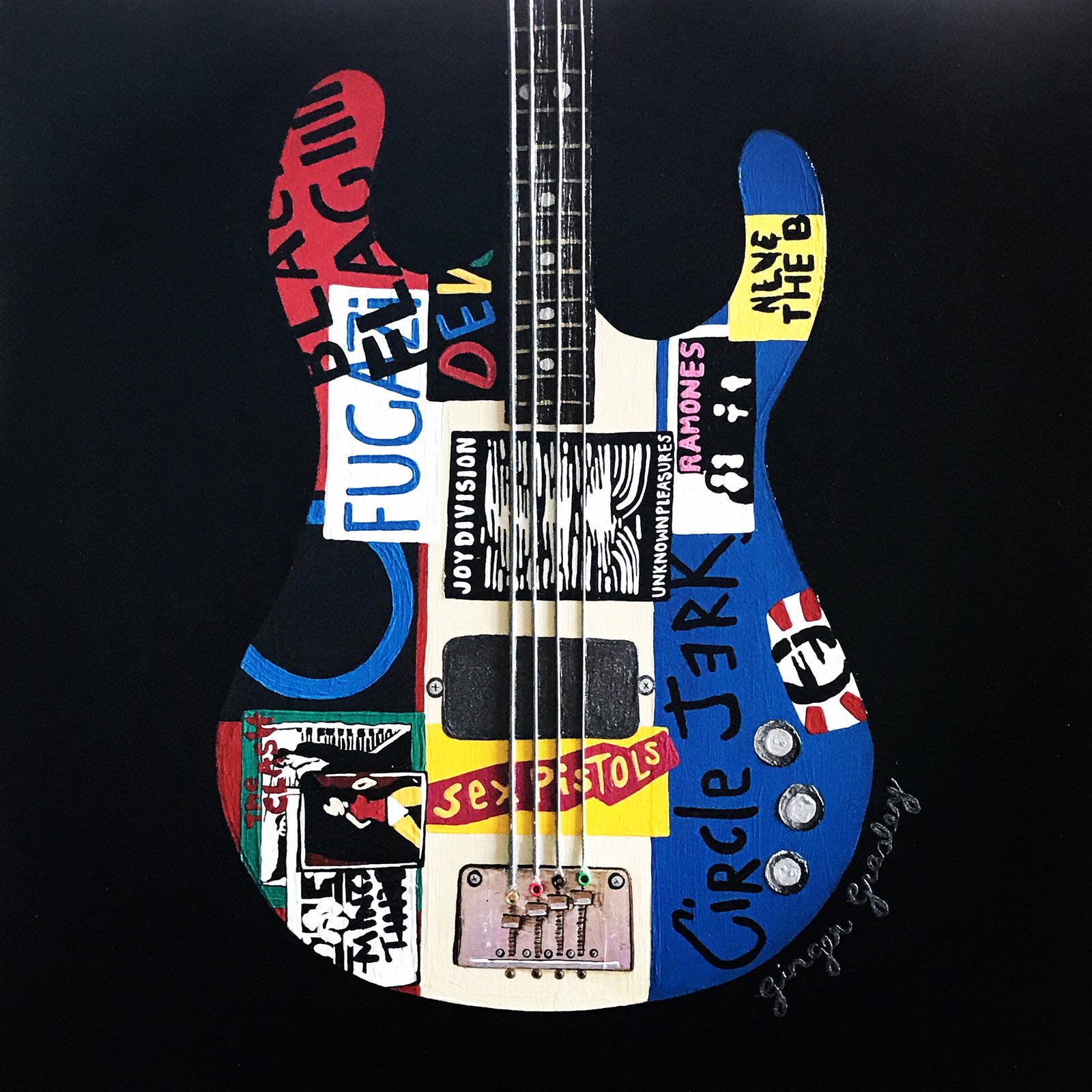 punk bass guitar