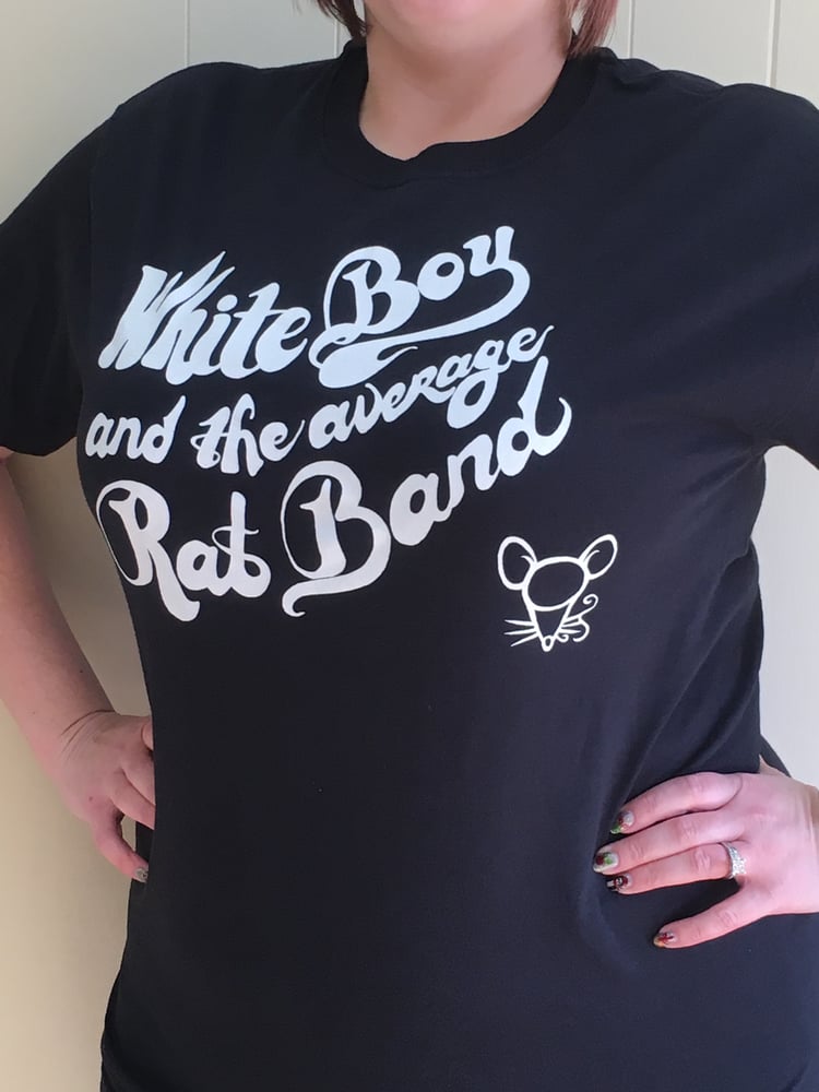 Image of Rat Head Logo White Boy and The Average Rat Band T-Shirt