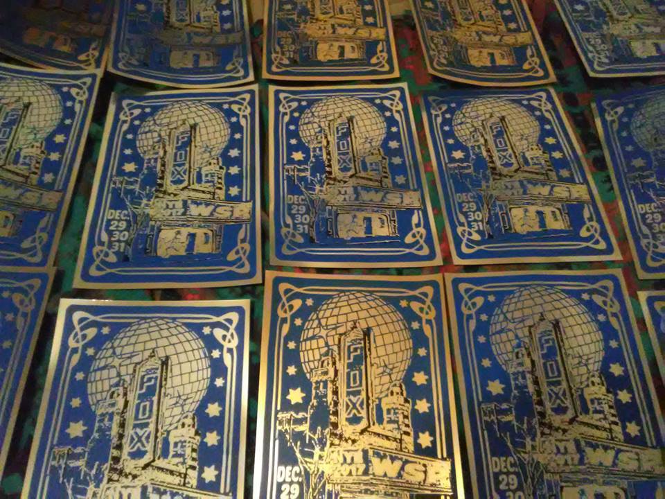 Image of WSP FOX NYE 2017 GOLD AND SILVER FOILS .. BLUE AND GLOW IN THE DARK