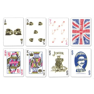 Image of "SEX PISTOLS" BICYCLE PLAYING CARDS