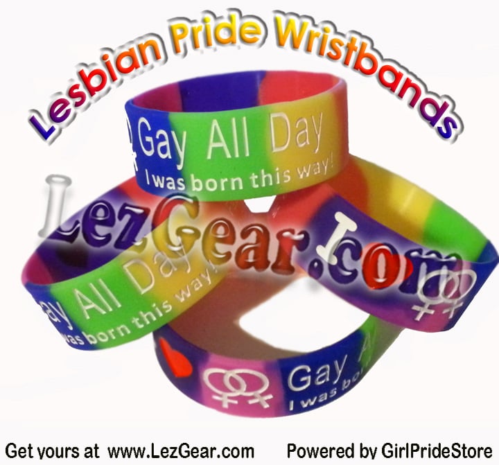 Lesbian Pride Rainbow Wristband