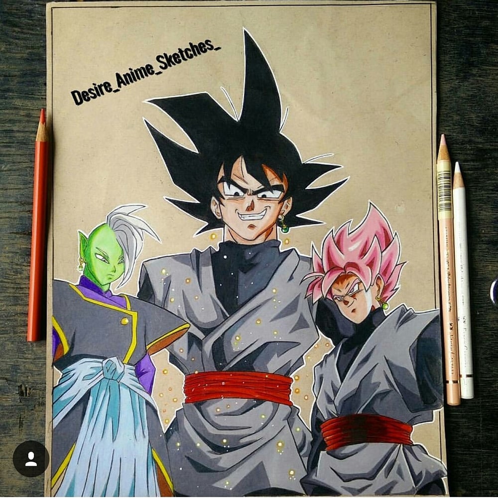 Image of Black GOKU print