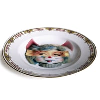Image 2 of Eyeconic - Marilyn Kitsch Face - Vintage French Porcelain Plate - #0579