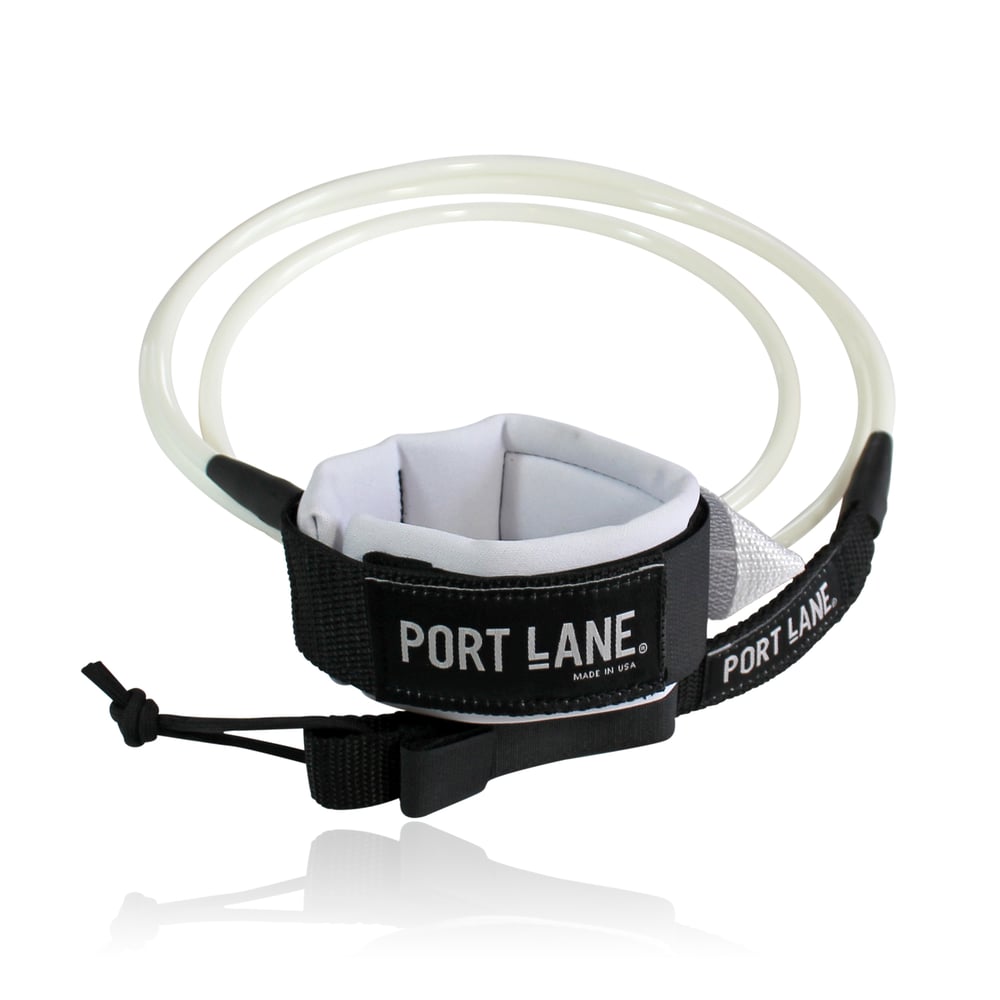 Image of Port Lane - 6 Foot COMP Leash - White