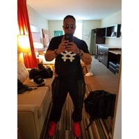 Image 3 of 3D PUFF glow in the dark LESBIAN LOVE logo /  BLACK