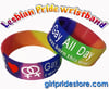 Lesbian Pride Rainbow Wristband