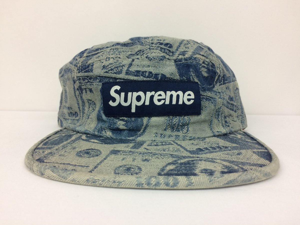 Supreme 100 dollar bill camp cap | Blue Hundreds Clothing