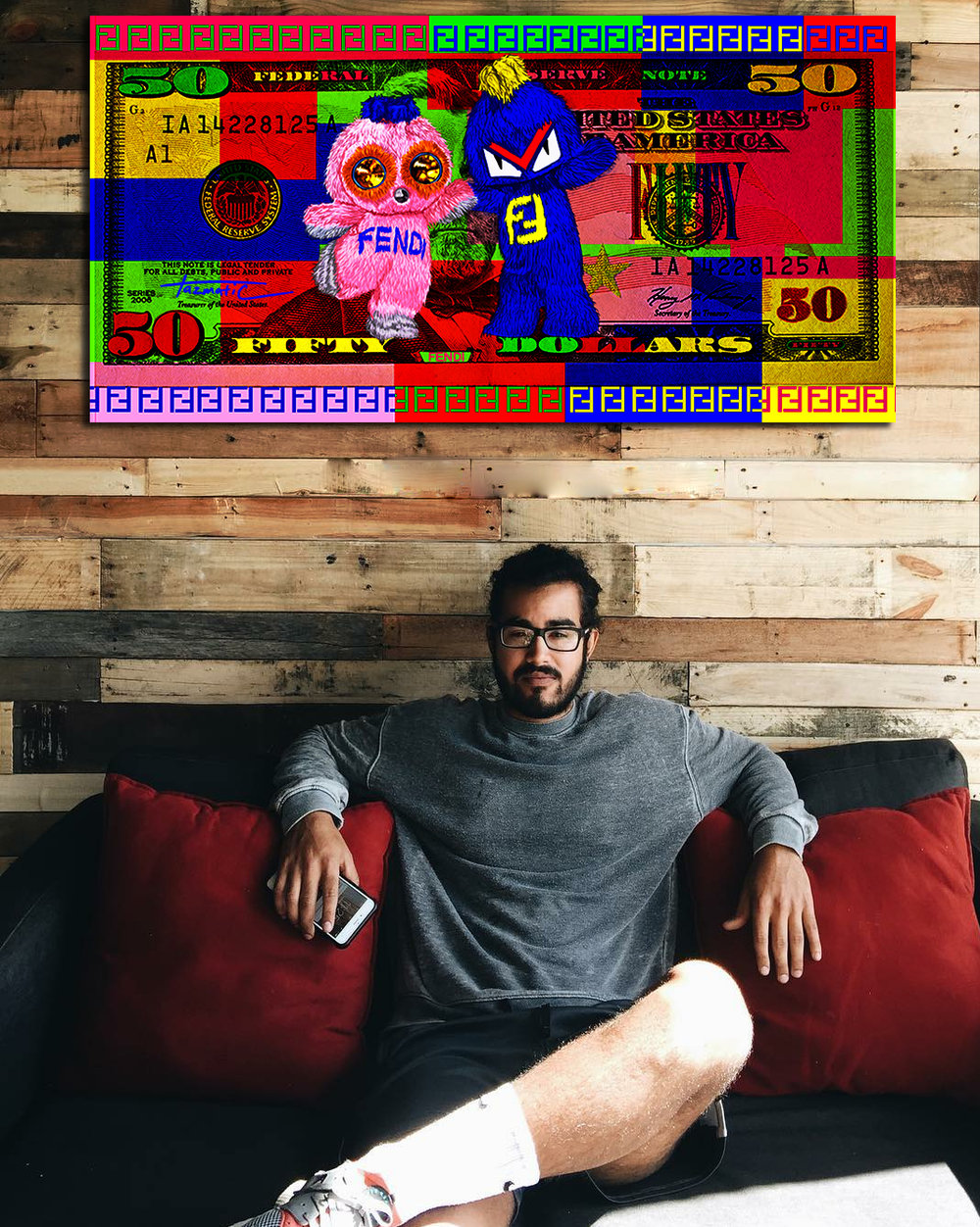 Image of Fendi Money and Original Bill stacks