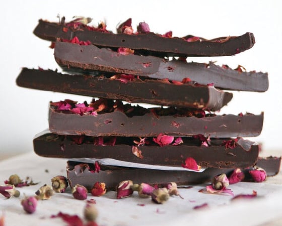 Image of GFE Valentine Full Boyfriend Package: Honeyed Rose Dark Chocolate Bark
