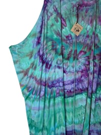 Image 3 of M Long Woven Kimono in Nebula Spiral Ice Dye