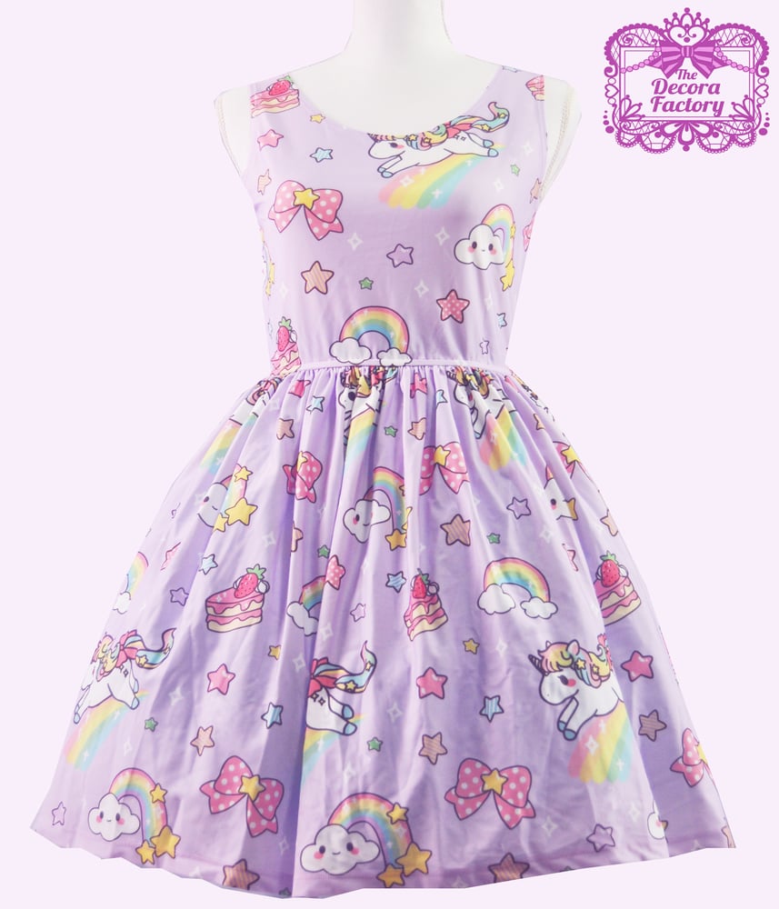 Image of KIRA KIRA! Star Unicorn Dress in Lavender