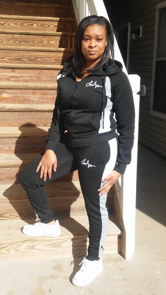 black jogger suit
