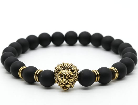 SGA 18KT Gold Lion Head Bracelet, 65 Gram