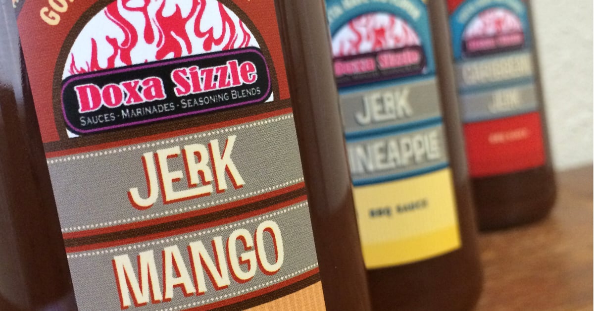 Image of Doxa Sizzle Jerk Mango BBQ Sauce