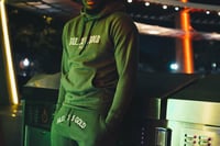 Image 3 of White Logo | Olive Hoodie & Jogger
