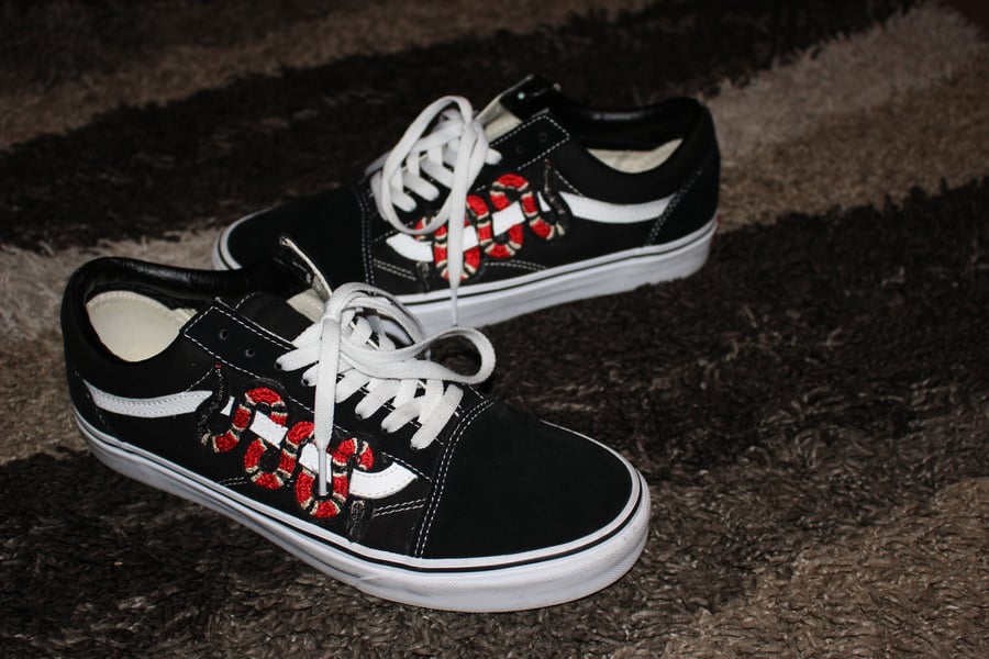 Image of Snake Old School Custom Vans