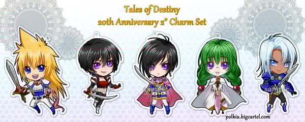 Image of Tales of Destiny 2" Single-Sided Charms