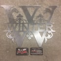 "Regal" Split Letter Name Sign