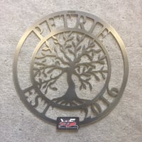 Image 5 of Personalized Tree of Life with Last Name and Established Year