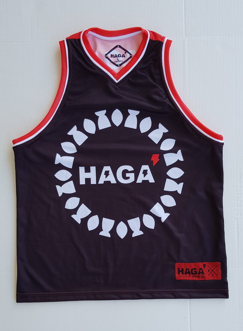 Image of RED/BLACK LATTE AND SLING LOGO TANK